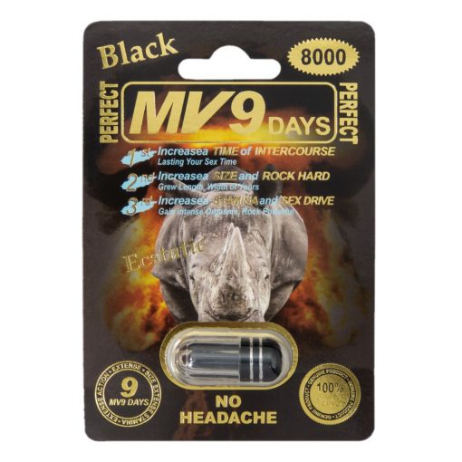 MV9 Black 8000 5 Pill Pack