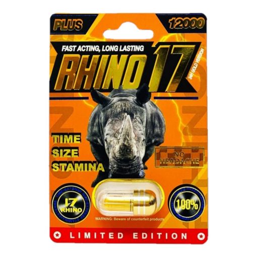 Rhino 17 12000 Plus 5 Pill Pack